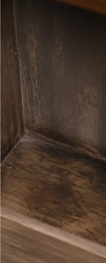 Geschützter Schrank- und Eckbereich im Innenraum
